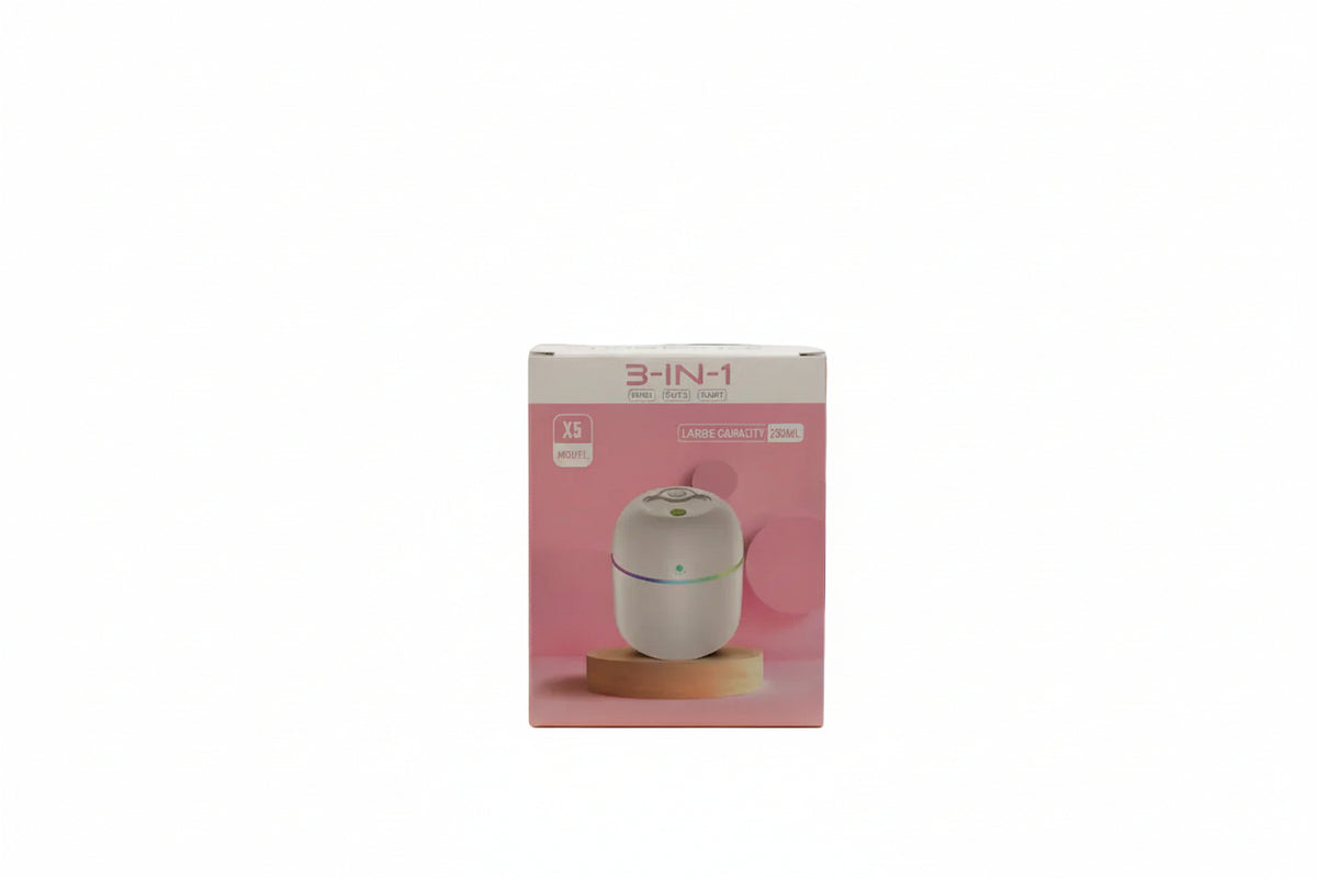 3-in-1 Mini Air Humidifier & Aroma Diffuser