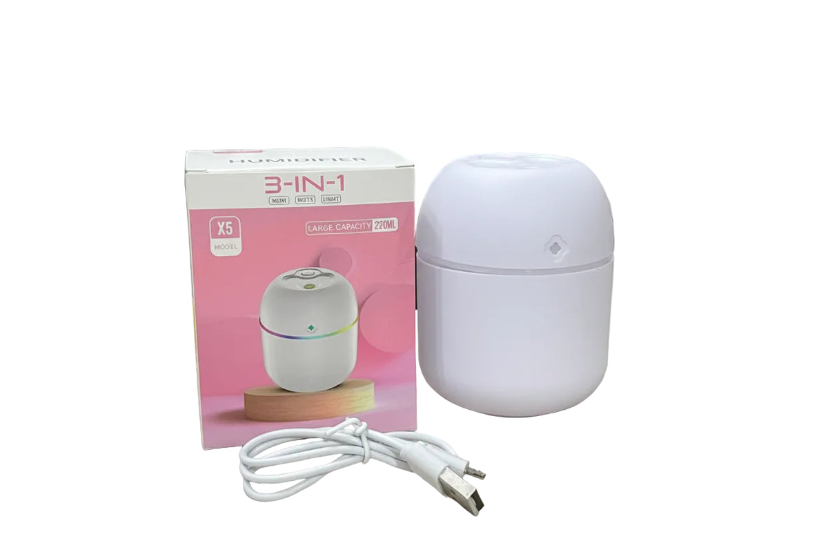 3-in-1 Mini Air Humidifier & Aroma Diffuser