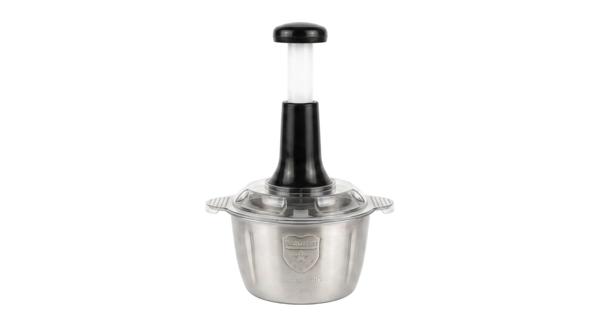 INTOOL STORE 2L Stainless Steel Hand Press Food Chopper & Meat Grater