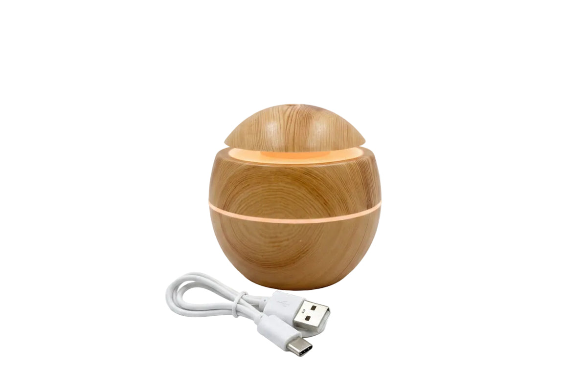 INTOOL STORE Light Wood Grain Ultrasonic Aroma Humidifier