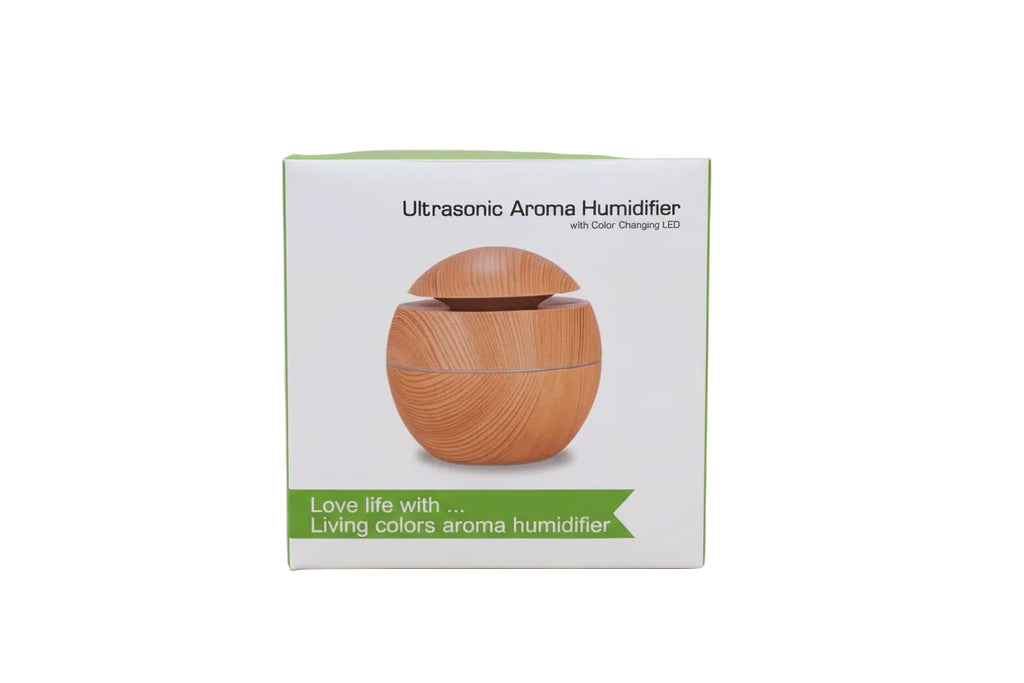 INTOOL STORE Light Wood Grain Ultrasonic Aroma Humidifier