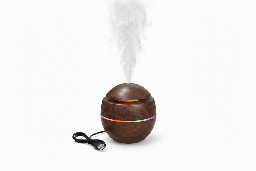 INTOOL STORE Wooden Ultrasonic Aroma Humidifier