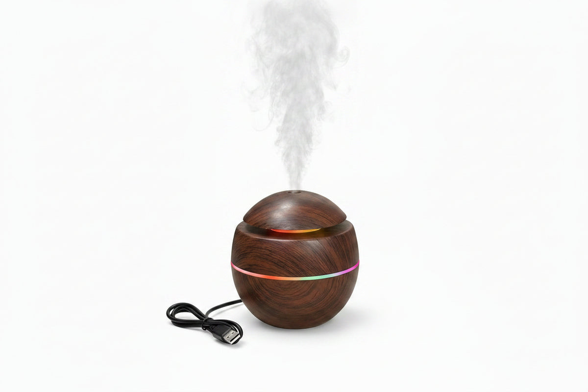 INTOOL STORE Wooden Ultrasonic Aroma Humidifier